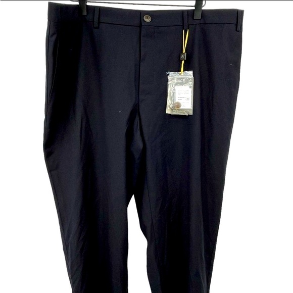 Canali Impeccable Navy Blue Flat Front Wool Trousers Size 38 R - Picture 4 of 15